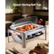 Stainless Steel Roll Top Chafing Dish 9Qt Complete Buffet Set with Stand and Pan